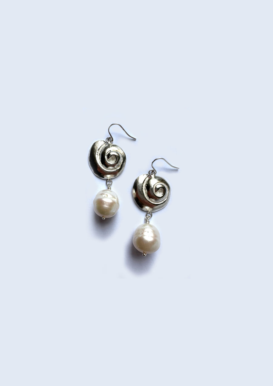 Periwinkle Pearl Earrings