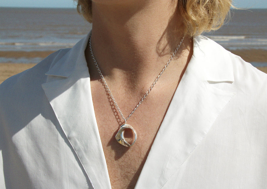 Large Fragmented Shell Necklace